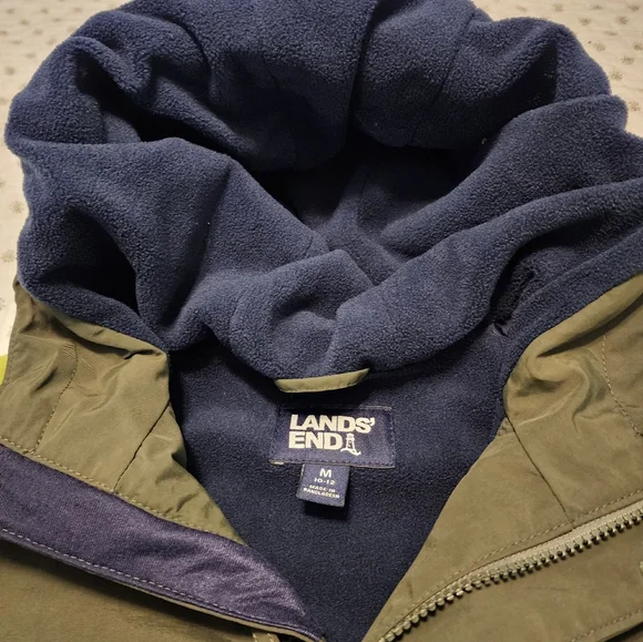 Kids Lands End Squall Winter Parka Size M 10/12